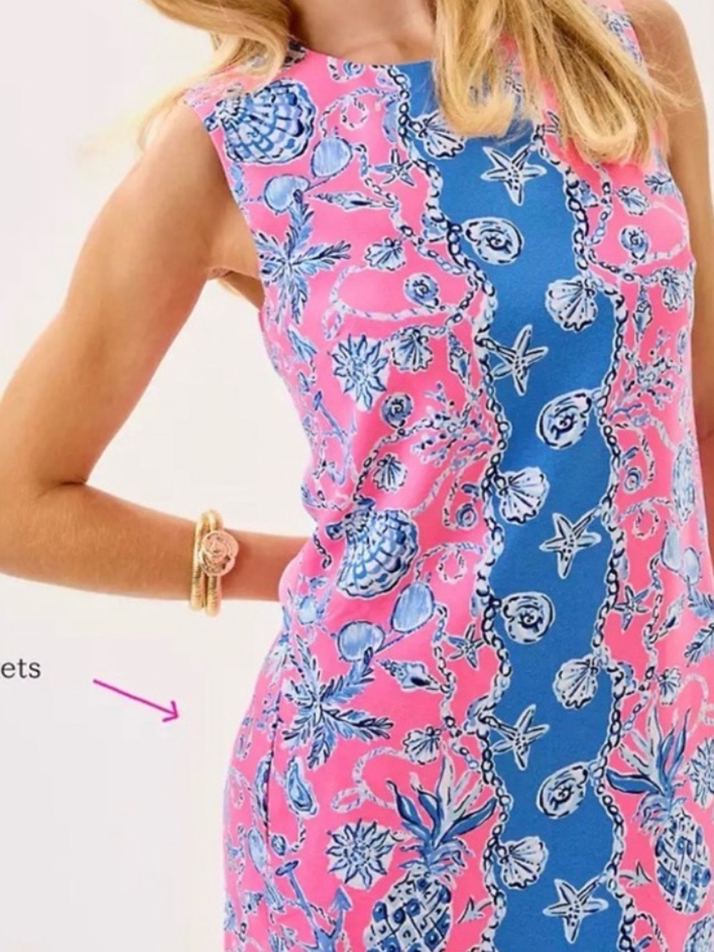 NWT Lilly Pulitzer EDITA SHIFT DRESS “Rousseau Pink Barefoot” MSRP $198 sz 14 - Picture 5 of 12